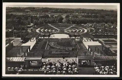 AK Essen, Ausstellung Grugapark, Blick vom Grugaturm