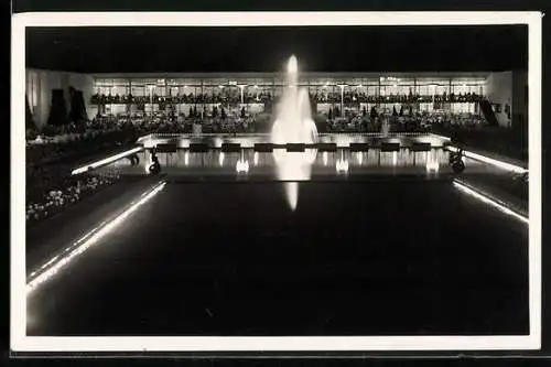 AK Essen, Abendbeleuchtung im Grugapark