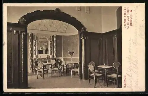 AK Berlin, Konditorei, B. C. Hillbrich, Teeraum, Leipziger Str. 24