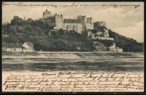 AK Bernburg, Uferpartie am Schloss