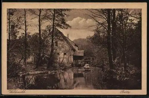 AK Portitz, Blick auf Waldmühle