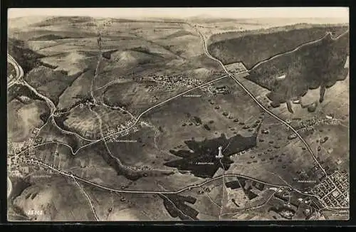 AK Marienberg / Sachsen, Motorrad-Streckenkarte Dreieck Marienberg-Heinzebank-Wolkenstein