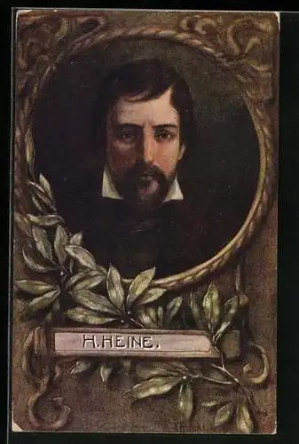 AK Portrait des Dichters Heinrich Heine