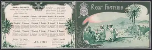 Klapp-AK 22. italienisches Infanterie-Regiment