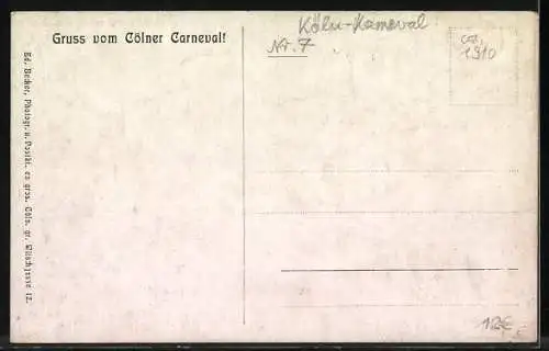 Künstler-AK Köln a. Rh., Carneval mit 7. Wagen des Prinzen Carneval