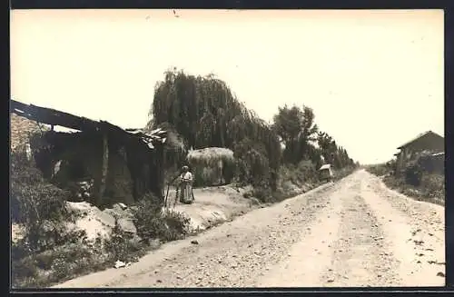 AK Chile, Strassenpartie mit Häusern