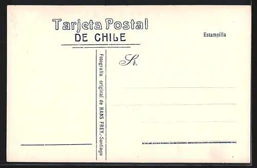 AK Chile, Strassenpartie mit Häusern