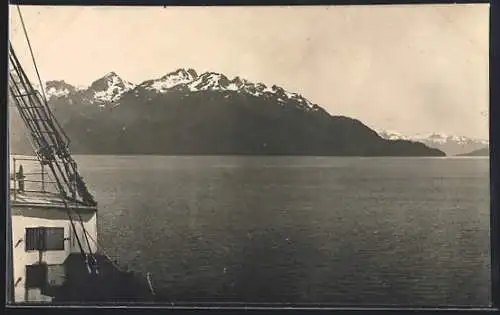 AK Magellanstrasse, Blick von einem Segelschiff