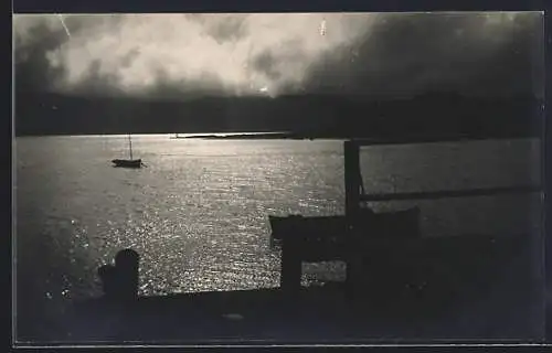 AK Niebla, Blick auf das Wasser vom Steg aus