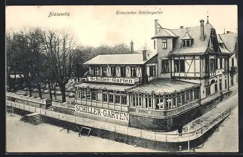 AK Dresden-Blasewitz, Historischer Schillergarten