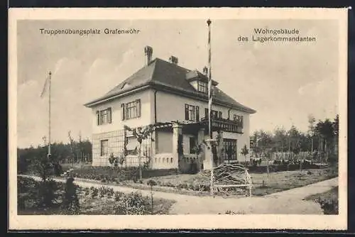 AK Grafenwöhr, Wohngebäude des Lagerkommandanten auf dem Truppenübungsplatz