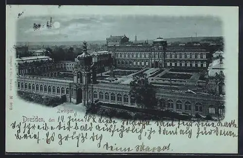 Mondschein-AK Dresden, Zwinger