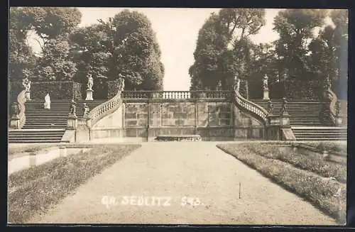 AK Gr. Sedlitz, Schlosstreppe