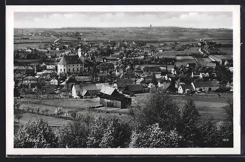 AK Eibau i. Sa., Teilansicht mit Kirche