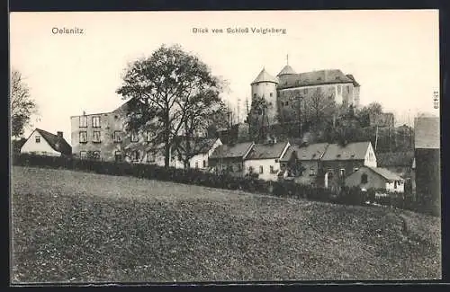 AK Oelsnitz / Vogtland, Blick von Schloss Voigtsberg