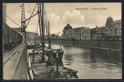 AK Düsseldorf, Partie im Hafen