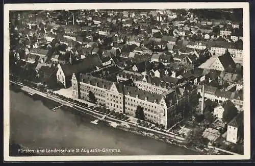 AK Grimma, Fürsten- und Landesschule St. Augustin, Luftbild