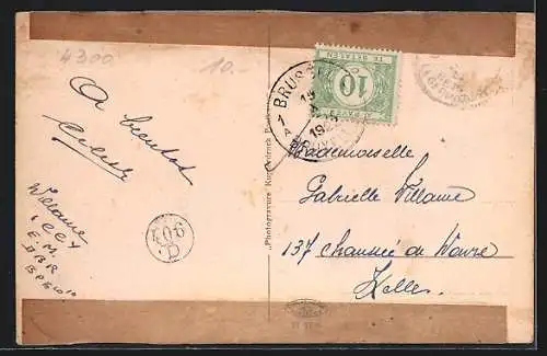 AK Essen, Hotel und Restaurant Handelshof mit Strassenbahn