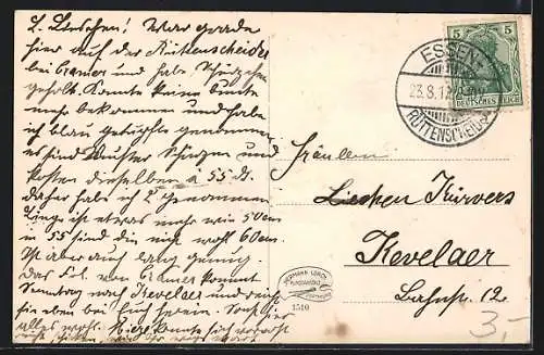 AK Essen /Ruhr, Huyssen`s-Alle mit Strassenbahn