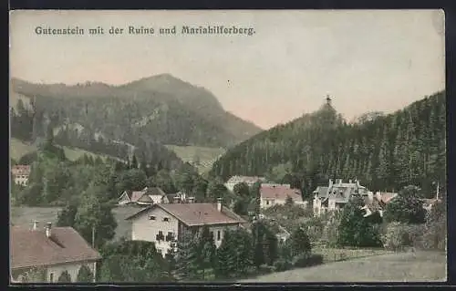 AK Gutenstein, Ruine und Mariahilfberg
