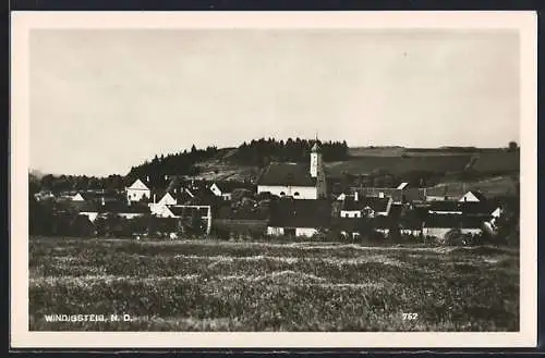 AK Windigsteig /N. D., Ortsansicht mit Blick auf die Kirche