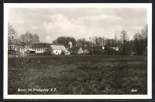 AK Windigsteig /N.-Oe., Maires, Ortsansicht mit Kirche