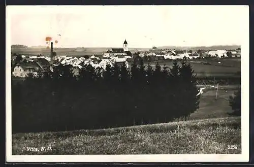 AK Vitis /N. Ö., Ortsansicht mit Wald