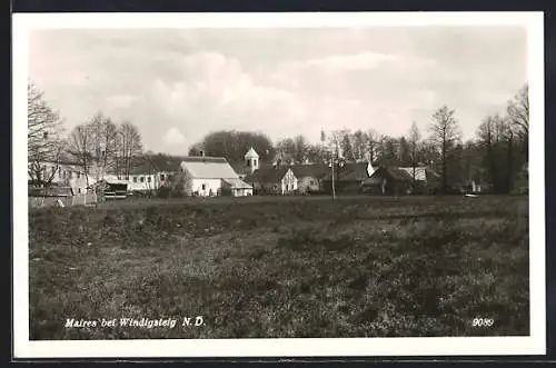 AK Windigsteig /N.-Oe., Maires, Ortsansicht mit Kirche