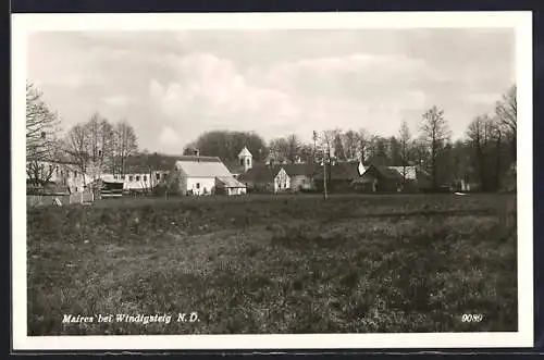 AK Windigsteig /N.-Oe., Maires, Ortsansicht mit Kirche