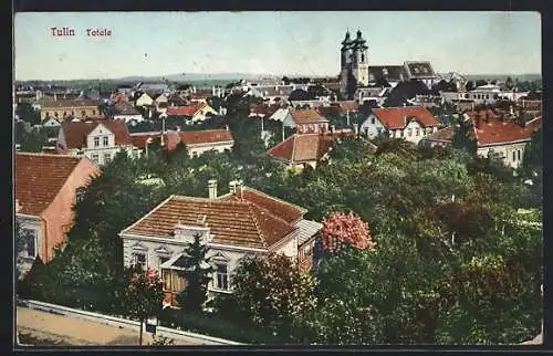 AK Tulln, Ortspanorama mit Kirche