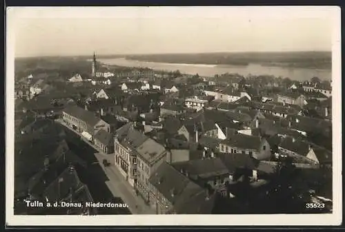 AK Tulln a. d. Donau, Ortsansicht mit Donaupartie