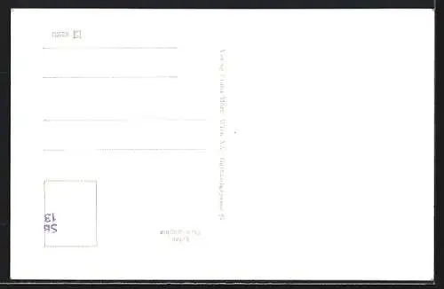 Künstler-AK Retz /N.-Ö., Schwankende Häuser auf dem Haupplatz aus der Sicht eines Betrunkenen