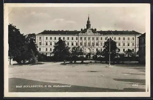 AK Hollabrunn /N. Oe., Blick auf das Knabenseminar