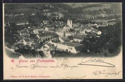 AK Pottenstein, Blick über den Ort