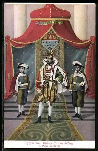 AK Köln a. Rh., Typen vom Carneval-Zug, Prinz Carneval
