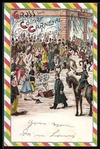 AK Köln a. Rh., Gruss vom Carneval-Zug