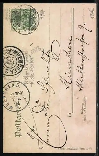 AK Köln, Karneval, Soldaten beim Tanz