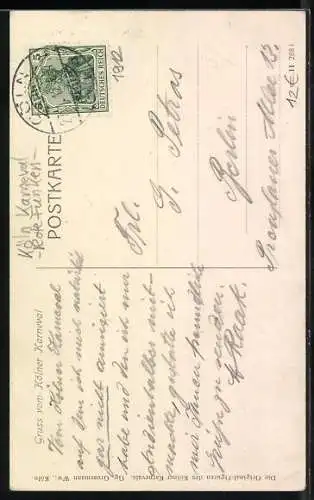 AK Funken-Infanterist auf dem Kölner Karneval