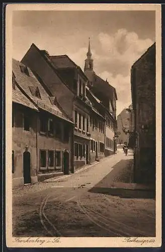AK Frankenberg i. Sa., Strasseneck an der Rathausgasse