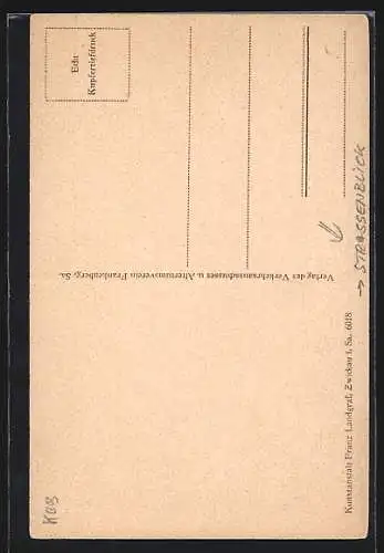 AK Frankenberg i. Sa., Strasseneck an der Rathausgasse
