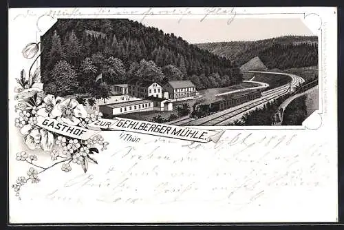 Lithographie Gehlberg i / Thür., Gehlberger Mühle