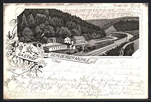 Lithographie Gehlberg i / Thür., Gehlberger Mühle