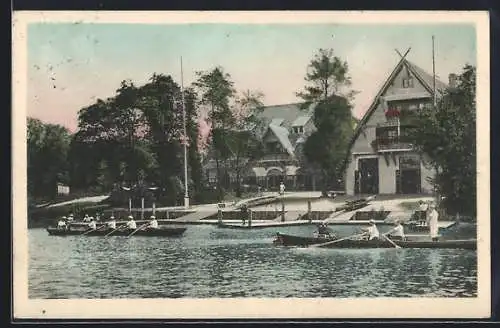 AK Berlin-Wannsee, Schüler-Ruderhaus am See