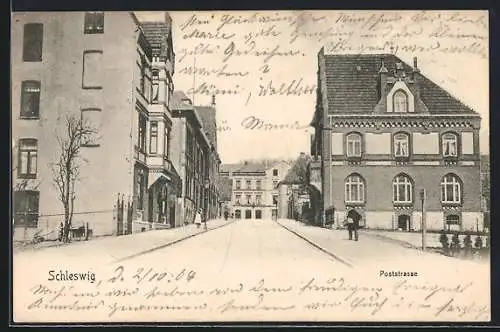 AK Schleswig, Blick in die Poststrasse