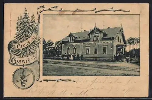 AK Coswig i. S., Restaurant zum Forsthaus Franz Zocher