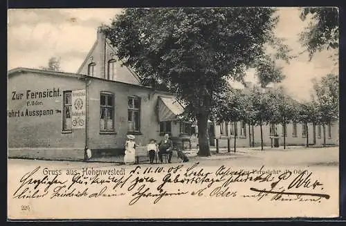 AK Hohenwestedt, Gasthaus zur Fernsicht, Inh. P. Oder
