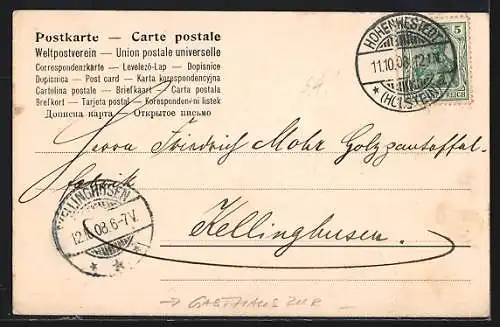 AK Hohenwestedt, Gasthaus zur Fernsicht, Inh. P. Oder