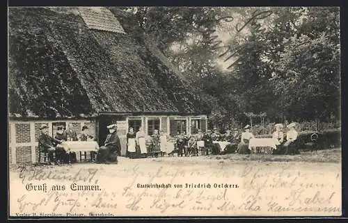 AK Emmen / Hollenstedt, Gasthof von Friedrich Oelckers