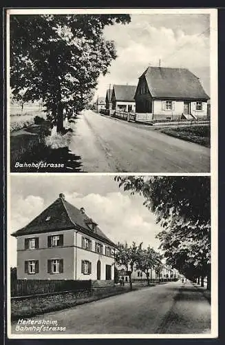 AK Heitersheim, Ansichten der Bahnhofstrasse