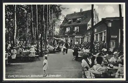 AK Wilschdorf b. Dresden, Cafe Waldesruh